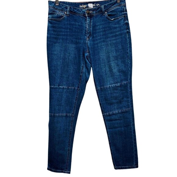 Indigo Thread Co Denim - Indigo Thread Co. Womens Denim Jeans Size 14 Blue Stretch Cotton Blend